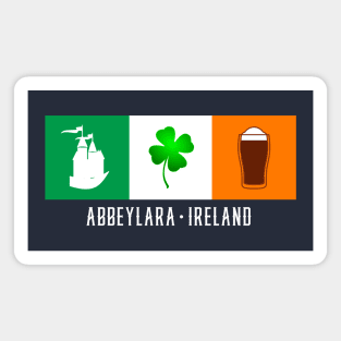 Abbeylara Ireland, Gaelic - Irish Flag Magnet